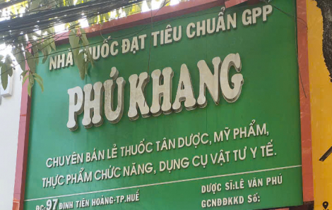 Bán thuốc giả Cefixim 200 một nhà thuốc ở TP Huế bị xử phạt