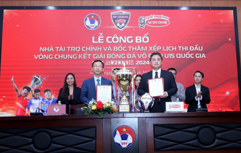 Lễ công bố nhà tài trợ chính Giải bóng đá Vô địch U15 Quốc gia - Cúp Acecook 2024