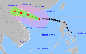 Bão Yagi mạnh cấp 16, miền Bắc mưa to