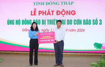 Đồng Tháp, Kiên Giang phát động ủng hộ đồng bào bị ảnh hưởng bão số 3