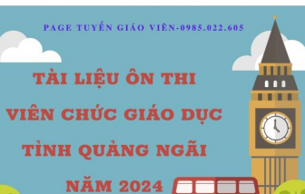 Rao bán tài liệu "giả" thi tuyển giáo viên