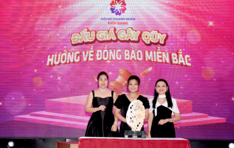 Kiên Giang: Đấu giá sản phẩm ủng hộ đồng bào miền Bắc bị bão lũ