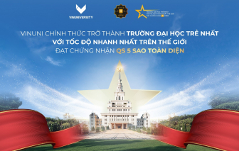 VinUni trở thành đại học trẻ nhất, với tốc độ nhanh nhất thế giới đạt chứng nhận QS 5 sao