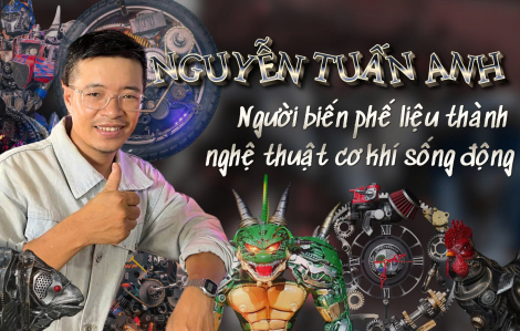 Người biến phế liệu thành nghệ thuật cơ khí sống động