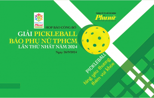 Báo Phụ nữ TPHCM tổ chức Giải Pickleball đầu tiên dành riêng cho nữ giới