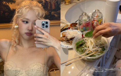 Rosé BlackPink sang Pháp dự Paris Fashion Week vẫn không quên món Việt