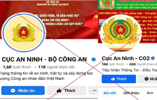 Cảnh báo tình trạng dùng fanpage giả danh công an, dụ nạn nhân chuyển tiền