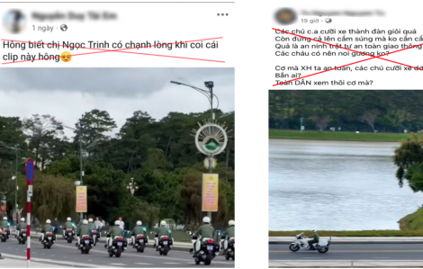 Triệu tập những người đăng tin xuyên tạc về đoàn xe của công an lạng lách, đánh võng