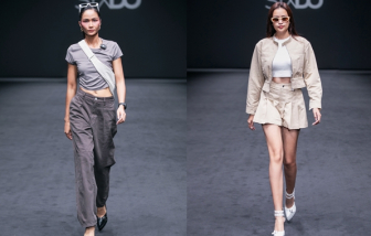 H’Hen Niê, Ngọc Châu catwalk trên giày cao 15cm trong show của Đỗ Mạnh Cường