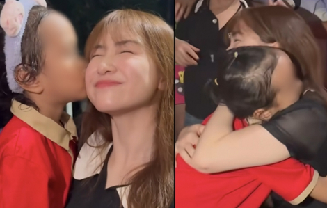 Hòa Minzy xúc động khi được gặp bé gái Làng Nủ