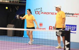 Những đôi vợ chồng "vượt ngàn dặm xa" tham dự giải Pickleball Báo Phụ nữ TPHCM