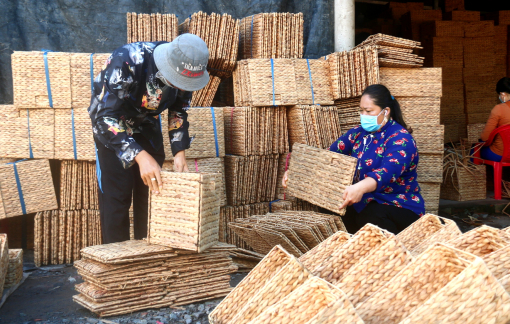 Làm giàu và tạo việc làm cho nhiều người từ nghề đan lục bình