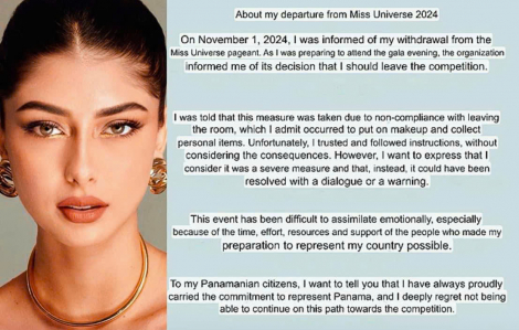 Hoa hậu Panama lên tiếng việc bị buộc rời khỏi cuộc thi Hoa hậu Hoàn vũ