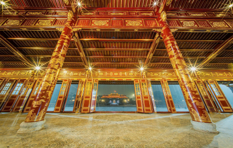 Cận cảnh điện Thái Hòa - Đại nội Huế trước ngày mở cửa đón du khách tham quan