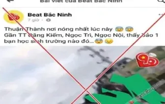 Quản trị viên trang Facebook "Beat Bắc Ninh" bị xử phạt