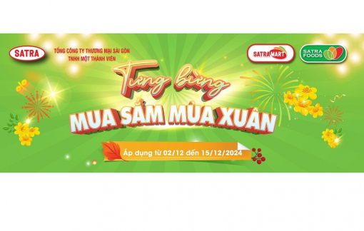 “Tưng bừng mua sắm xuân” cùng Hệ thống bán lẻ SATRA