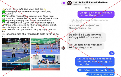 Một phụ nữ bị lừa 400 triệu vì đăng ký học Pickleball qua mạng