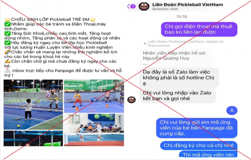 Một phụ nữ bị lừa 400 triệu vì đăng ký học Pickleball qua mạng