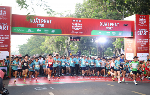 Hơn 9.000 người tham gia giải chạy marathon tại Cần Thơ