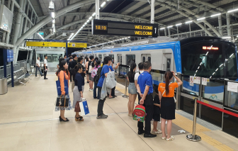 Metro số 1 tạm dừng tại ga Ba Son để kiểm tra kỹ thuật