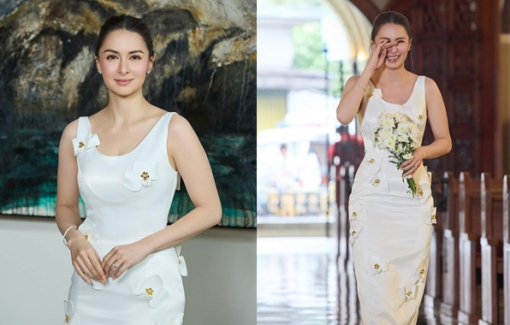 "Mỹ nhân đẹp nhất Philippines" Marian Rivera diện váy của NTK Việt