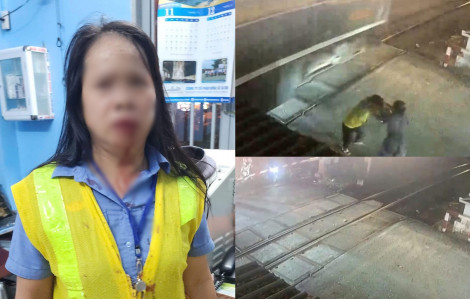 Nhân viên gác chắn bị đánh gãy mũi vì không mở barie cho xe máy vượt qua