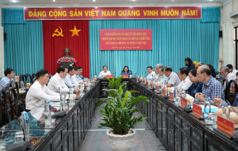 Trưởng Ban Nội chính Trung ương làm việc với Ban Thường vụ Tỉnh ủy Bến Tre