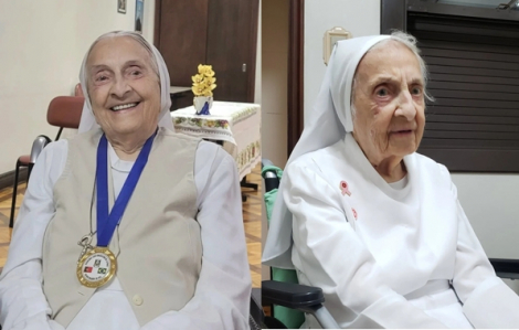 Nữ tu mê bóng đá ở Brazil là người cao tuổi nhất thế giới