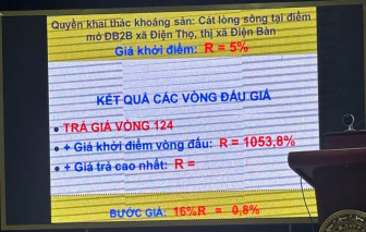 Quảng Nam: Công ty trúng giá mỏ cát từ hơn 1 tỉ lên 370 tỉ “cung cấp thông tin, tài liệu sai sự thật”