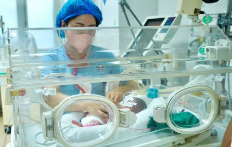 Cứu sống bé gái sinh non, chỉ nặng 550g