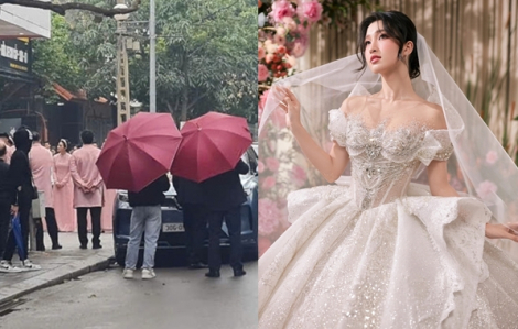 Dàn vệ sĩ che chắn, bảo vệ nghiêm ngặt tại lễ ăn hỏi á hậu Phương Nhi