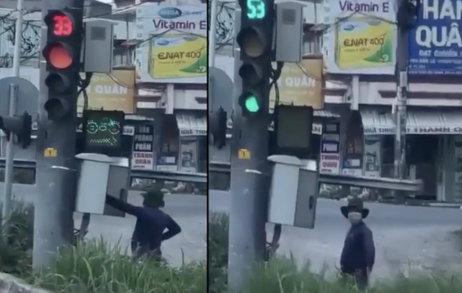 “Người lạ” chỉnh đèn tín hiệu giao thông gây xôn xao cộng đồng mạng là ai?