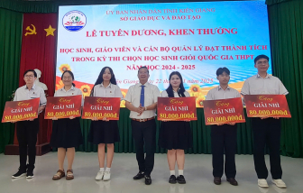 Kiên Giang chi hơn 1,7 tỉ đồng thưởng cho 47 học sinh giỏi quốc gia