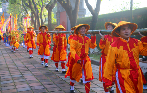 Tái hiện nghi lễ dựng nêu dưới thời nhà Nguyễn ở Đại Nội Huế