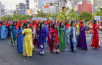 An Giang nhuộm sắc áo dài vào ngày đầu tháng Ba