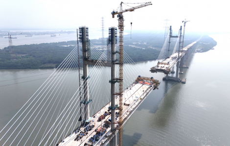 Diện mạo cầu Bình Khánh khi hoàn thành 90% tiến độ