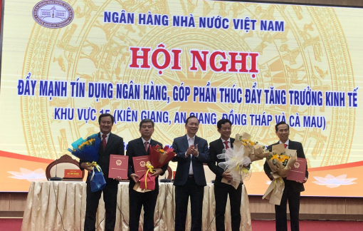 Hợp nhất Ngân hàng Nhà nước chi nhánh 4 tỉnh Kiên Giang, An Giang, Đồng Tháp, Cà Mau