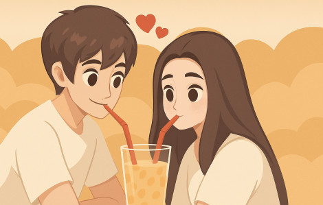 Chồng đặt trà sữa cho ai?