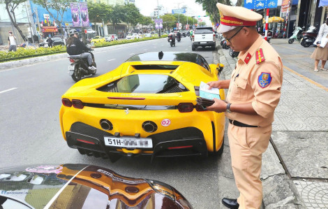 Đoàn siêu xe vượt đèn đỏ ở Đà Nẵng bị xử phạt 167 triệu đồng