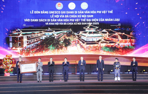 Lễ hội Vía Bà Chúa Xứ núi Sam ghi danh di sản Văn hóa phi vật thể đại diện của nhân loại