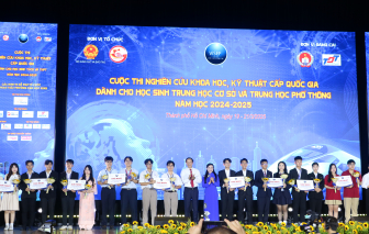 12 dự án giành giải Nhất cuộc thi khoa học, kỹ thuật cấp quốc gia