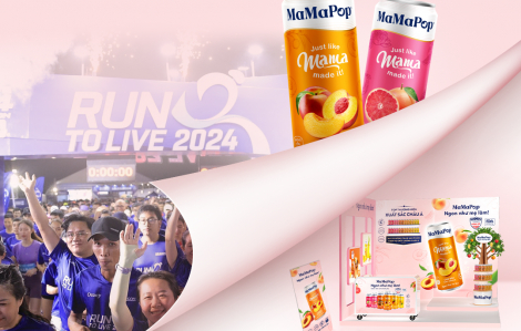 MaMaPop - Nhà tài trợ sản phẩm đồng hành cùng các vận động viên tại Run To Live 2025