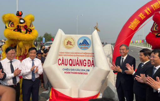 Quảng Nam và Đà Nẵng thông xe kỹ thuật cầu Quảng Đà