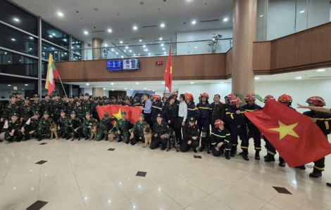 Đội cứu hộ, cứu nạn Việt Nam đã có mặt tại Myanmar để hỗ trợ khắc phục hậu quả động đất