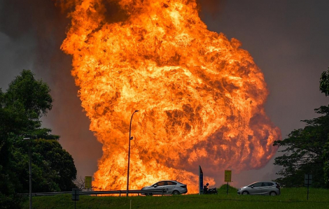 Cháy đường ống dẫn khí đốt ở Malaysia, 100 người bị thương