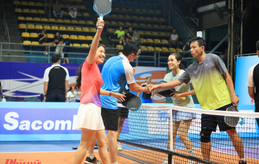 Nhiều cặp vợ chồng “rủ rê” tham gia Giải Pickleball Báo Phụ nữ TPHCM lần thứ hai