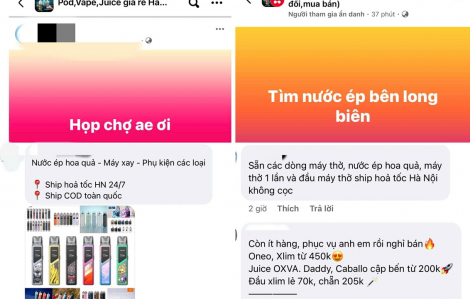 Bất chấp lệnh cấm, thuốc lá điện tử vẫn nhan nhản