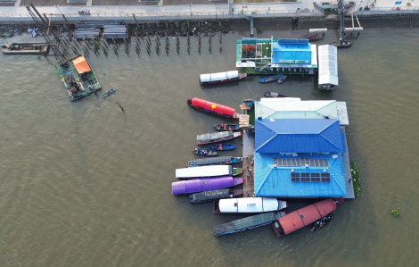 Điểm dừng chân ở chợ nổi Cái Răng để du khách rơi xuống sông đã dừng hoạt động