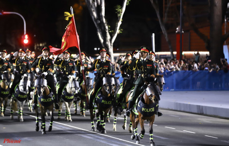 Các lực lượng diễu binh, diễu hành tổng hợp luyện tại TPHCM