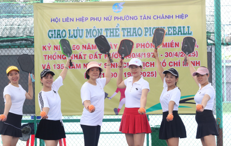 Chị em vui, khỏe cùng pickleball
